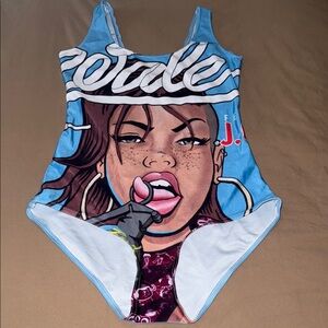 Blue One-Piece Swimsuit